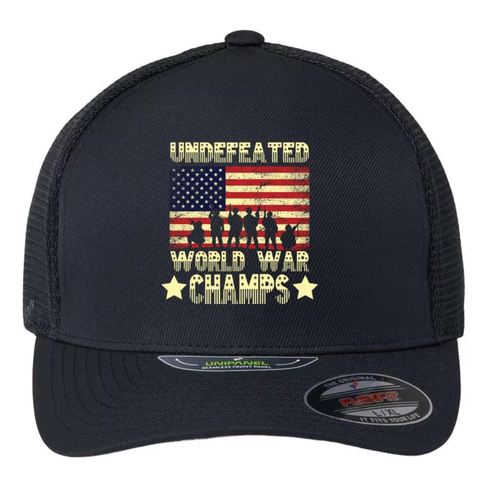 Undefeated World War Champs Flexfit Unipanel Trucker Cap