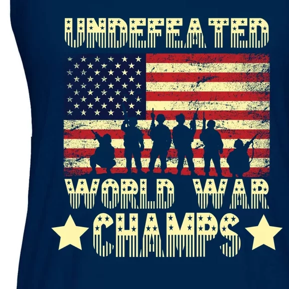 Undefeated World War Champs Ladies Essential Flowy Tank