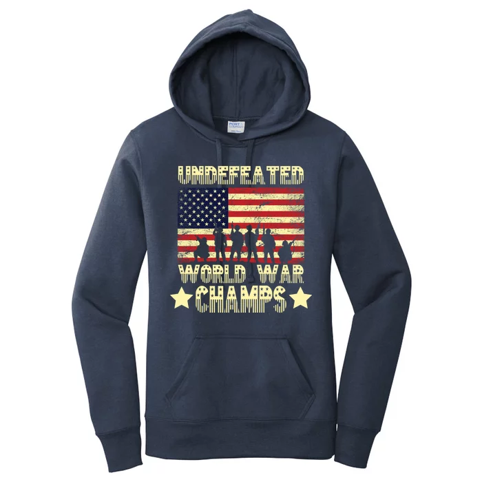 Undefeated World War Champs Women's Pullover Hoodie