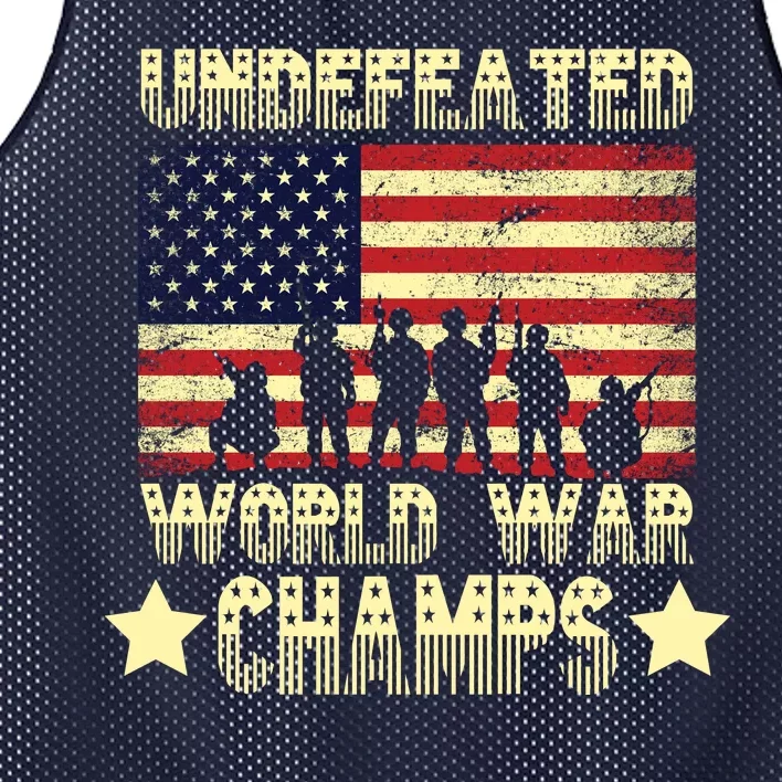 Undefeated World War Champs Mesh Reversible Basketball Jersey Tank