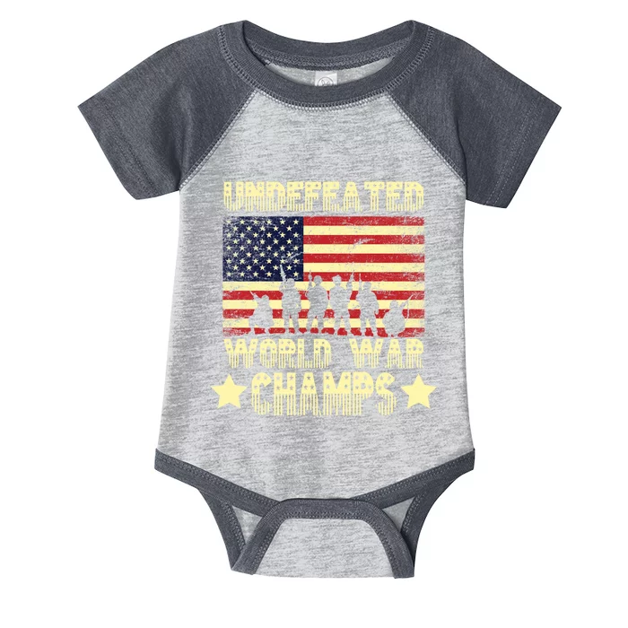 Undefeated World War Champs Infant Baby Jersey Bodysuit