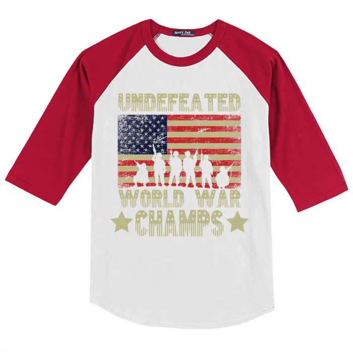 Undefeated World War Champs Kids Colorblock Raglan Jersey