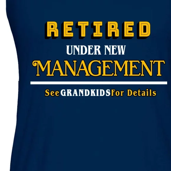 Under New Management Grandkids Retirement Ladies Essential Flowy Tank