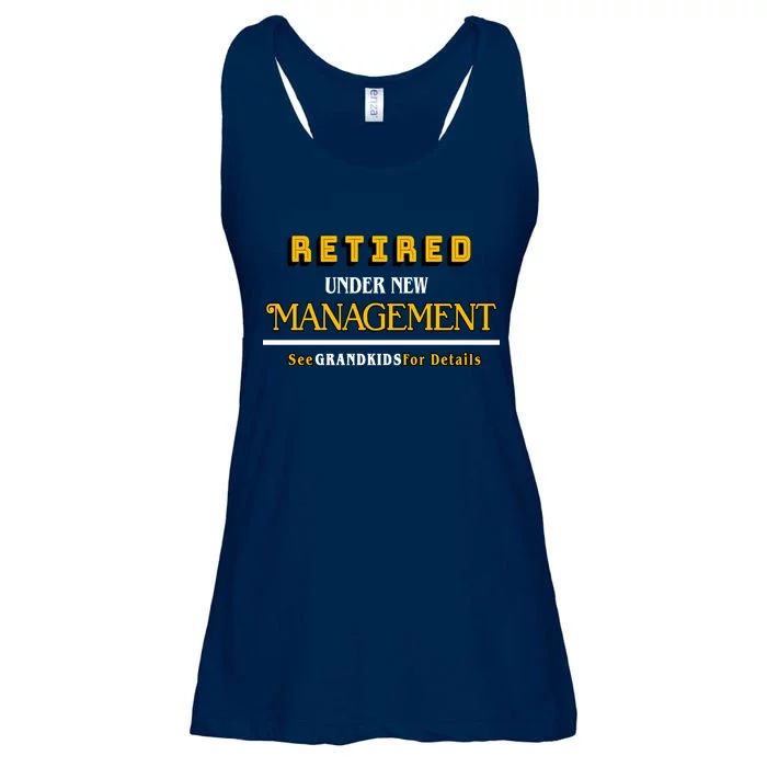 Under New Management Grandkids Retirement Ladies Essential Flowy Tank