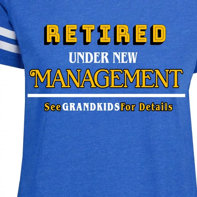 Under New Management Grandkids Retirement Enza Ladies Jersey Football T-Shirt