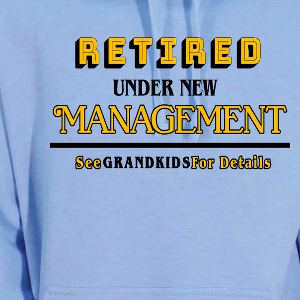 Under New Management Grandkids Retirement Unisex Surf Hoodie