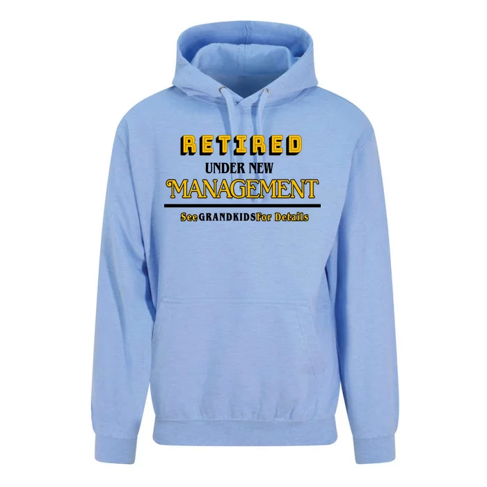 Under New Management Grandkids Retirement Unisex Surf Hoodie