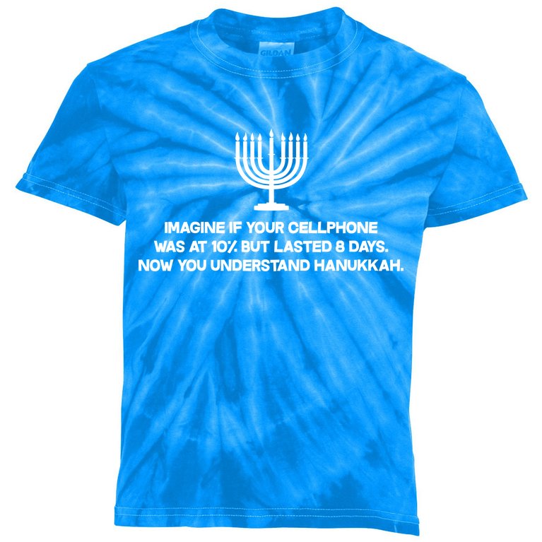 Understanding Hanukkah Kids Tie-Dye T-Shirt
