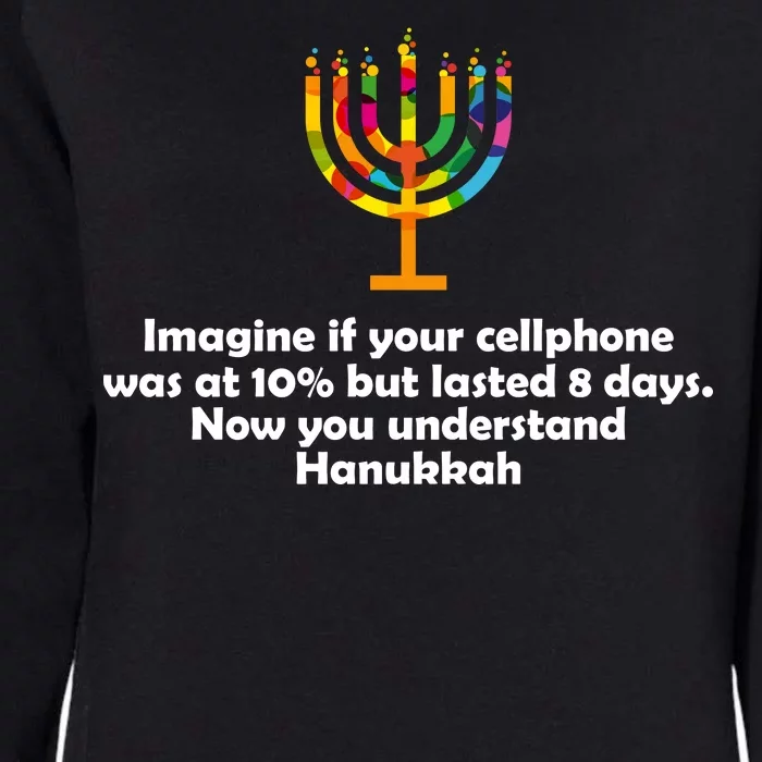 Understanding Hanukkah Funny Womens California Wash Sweatshirt