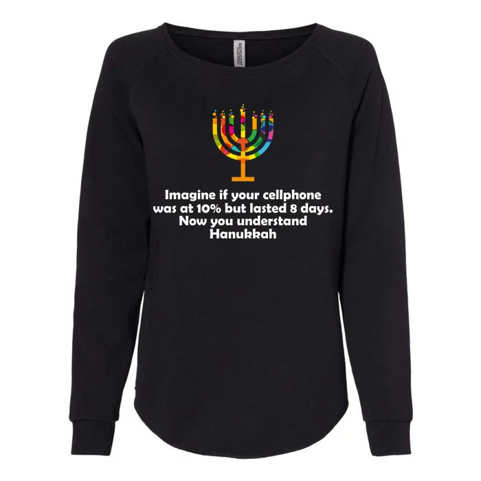 Understanding Hanukkah Funny Womens California Wash Sweatshirt