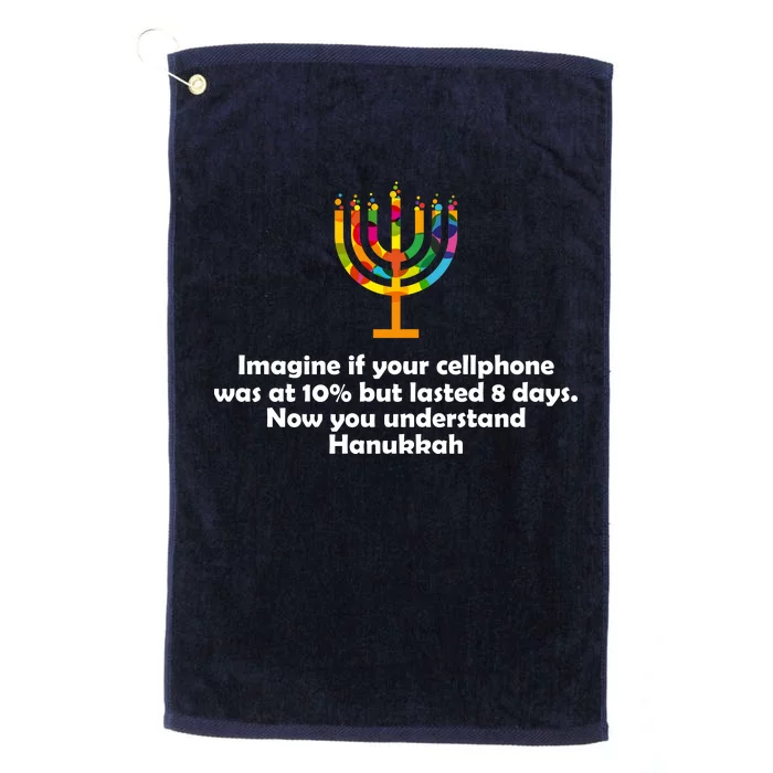 Understanding Hanukkah Funny Platinum Collection Golf Towel