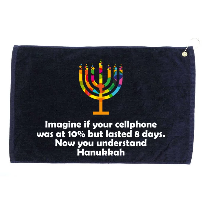 Understanding Hanukkah Funny Grommeted Golf Towel