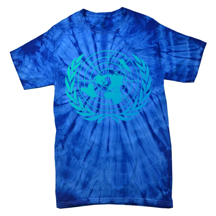 United Nations Flag Un United Nations Emblem Meaningful Gift Tie-Dye T-Shirt