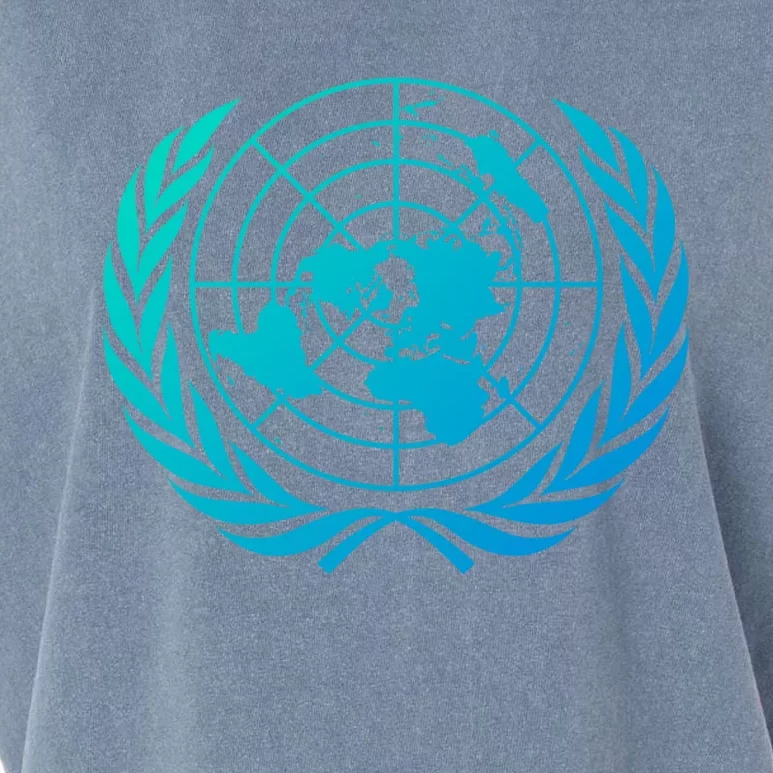 United Nations Flag Un United Nations Emblem Meaningful Gift Garment-Dyed Women's Muscle Tee