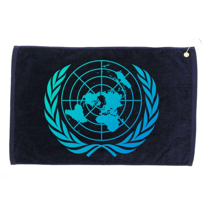 United Nations Flag Un United Nations Emblem Meaningful Gift Grommeted Golf Towel