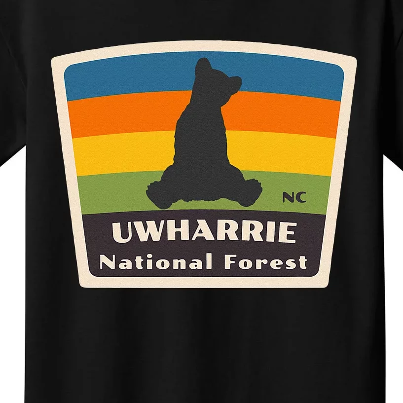 Uwharrie National Forest North Carolina Baby Bear Souvenir Kids T-Shirt