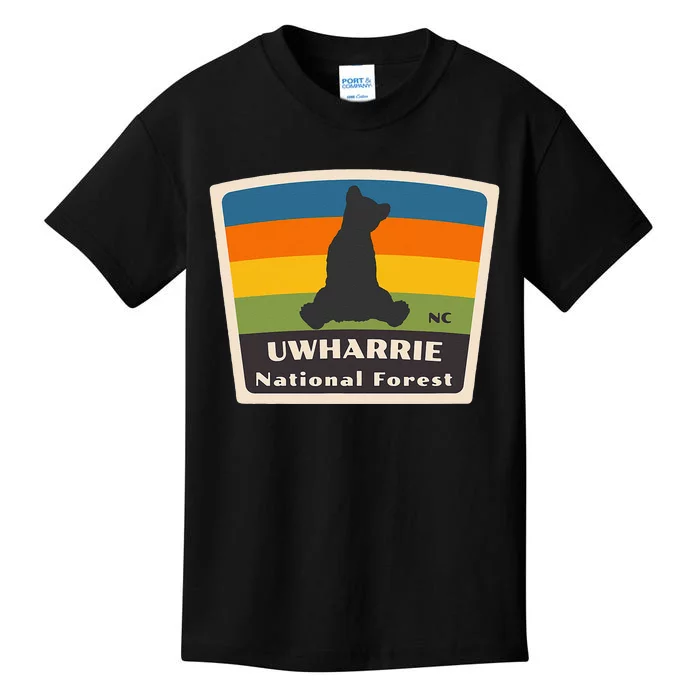 Uwharrie National Forest North Carolina Baby Bear Souvenir Kids T-Shirt