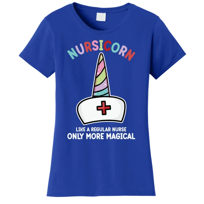 Unicorn Nurse Funny Nursicorn Rainbow Gift Women's T-Shirt