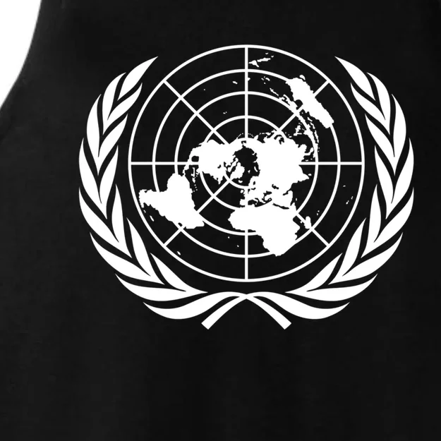 United Nations Flag Un United Nations Emblem Gift Ladies Tri-Blend Wicking Tank