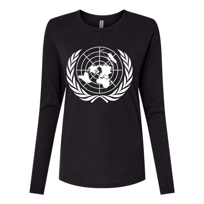 United Nations Flag Un United Nations Emblem Gift Womens Cotton Relaxed Long Sleeve T-Shirt