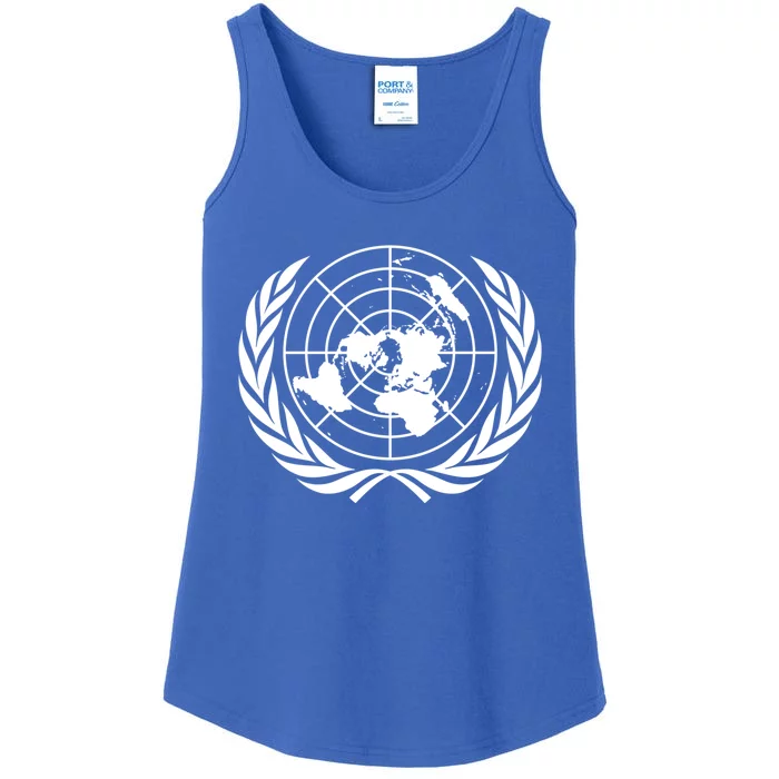 United Nations Flag Un United Nations Emblem Gift Ladies Essential Tank