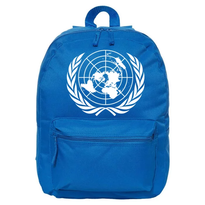 United Nations Flag Un United Nations Emblem Gift 16 in Basic Backpack