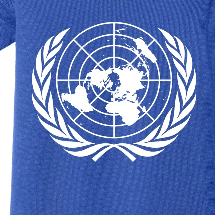 United Nations Flag Un United Nations Emblem Gift Baby Bodysuit