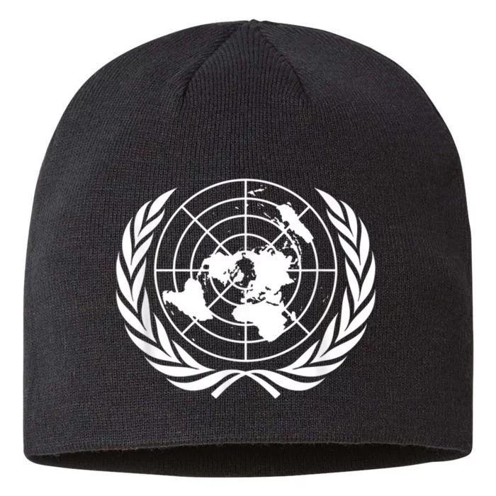 United Nations Flag Un United Nations Emblem 8 1/2in Sustainable Knit Beanie