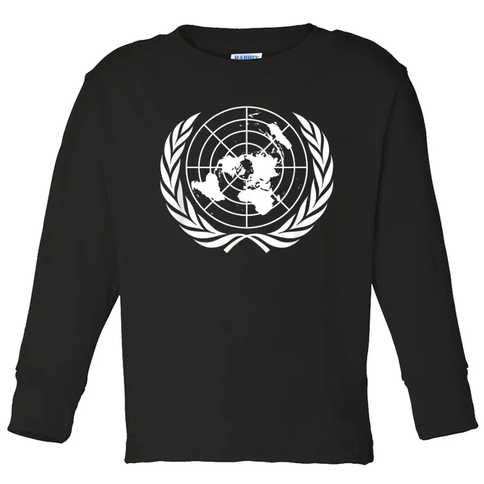 United Nations Flag Un United Nations Emblem Toddler Long Sleeve Shirt