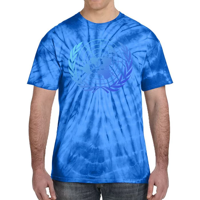 United Nations Flag Un United Nations Emblem Meaningful Gift Tie-Dye T-Shirt