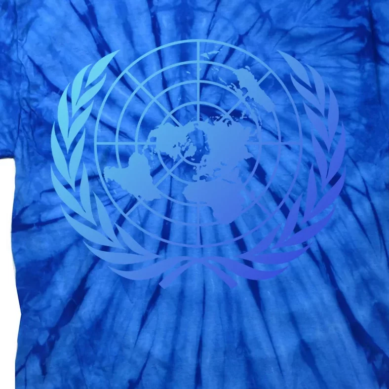 United Nations Flag Un United Nations Emblem Meaningful Gift Tie-Dye T-Shirt