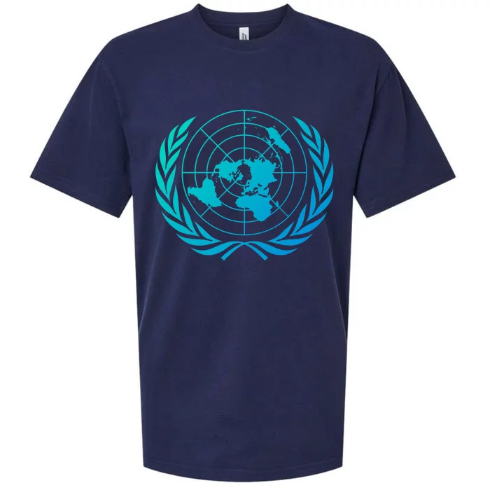 United Nations Flag Un United Nations Emblem Meaningful Sueded Cloud Jersey T-Shirt