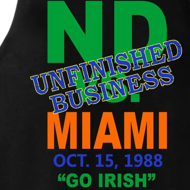 Unfinished Business Convicts Vs Catholics Ladies Tri-Blend Wicking Tank