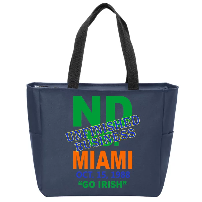 Unfinished Business Convicts Vs Catholics Zip Tote Bag