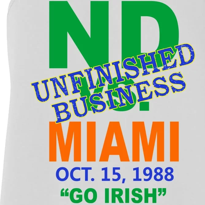 Unfinished Business Convicts Vs Catholics Women's Racerback Tank