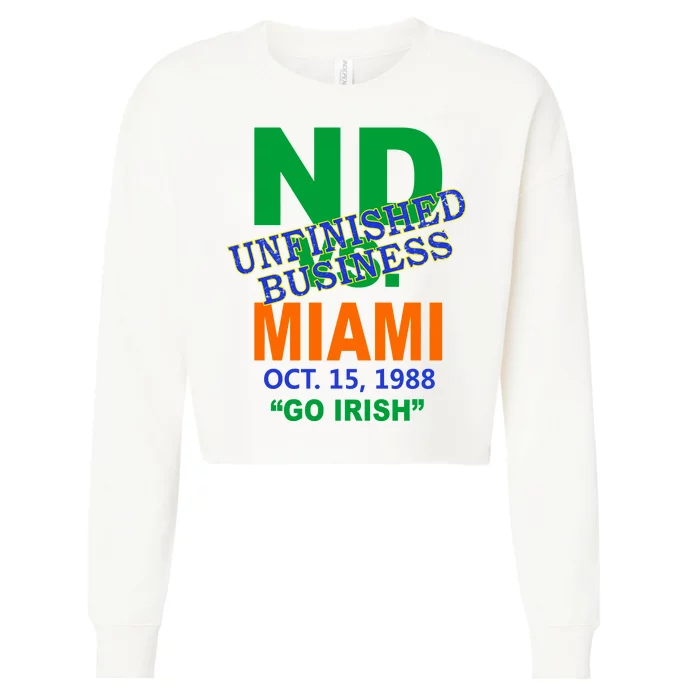 Unfinished Business Convicts Vs Catholics Cropped Pullover Crew