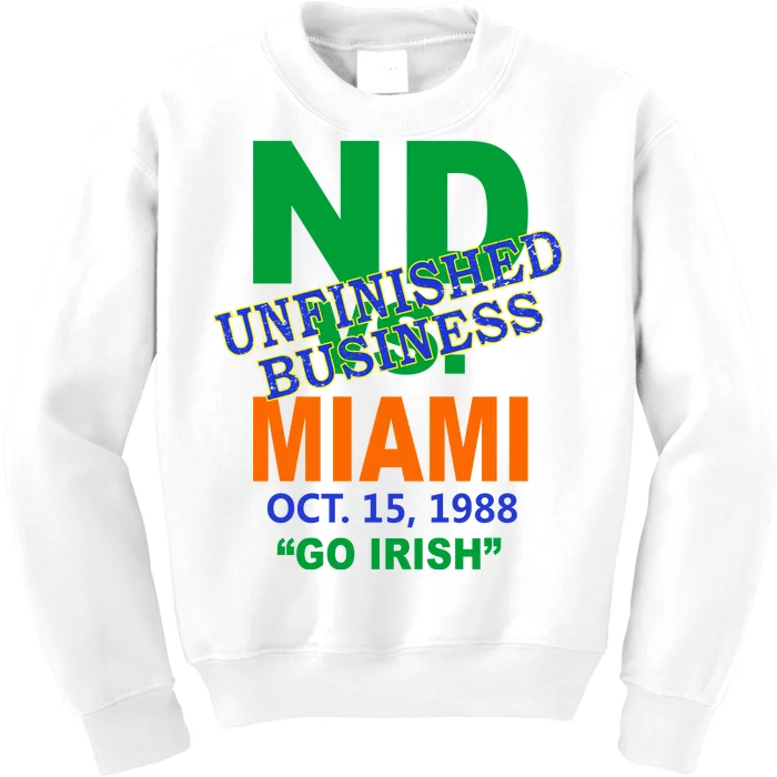 Unfinished Business Convicts Vs Catholics Kids Sweatshirt