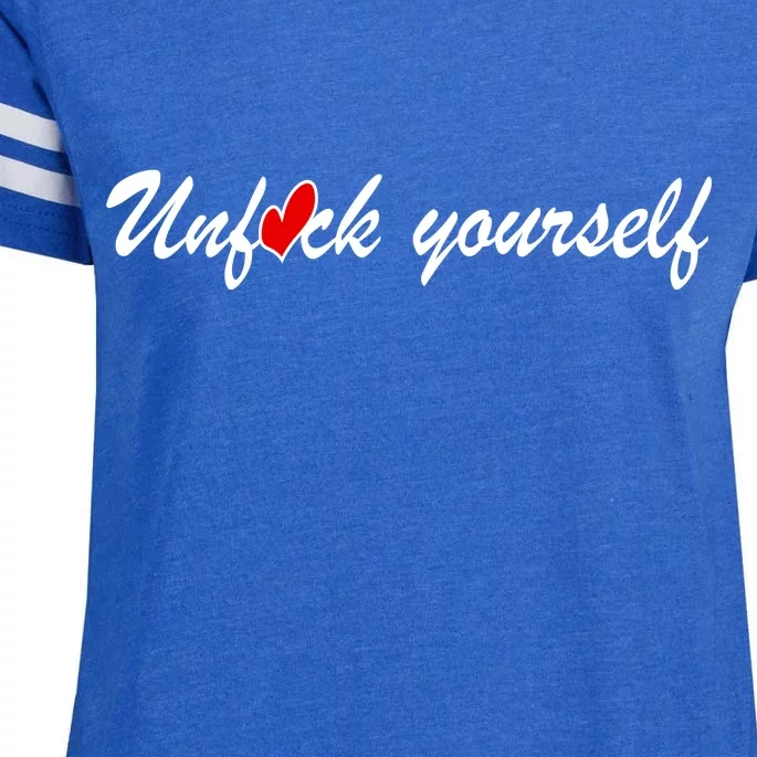 Unfuck Yourself Enza Ladies Jersey Football T-Shirt