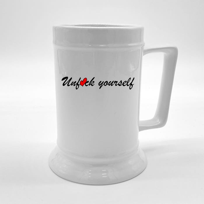 Unfuck Yourself Front & Back Beer Stein