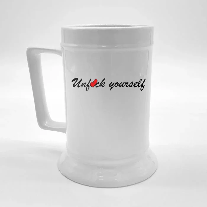 Unfuck Yourself Front & Back Beer Stein