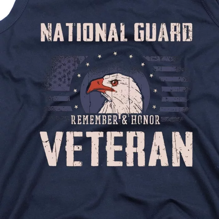 Us National Guard Veteran Eagle Usa Flag Veterans Day Tank Top