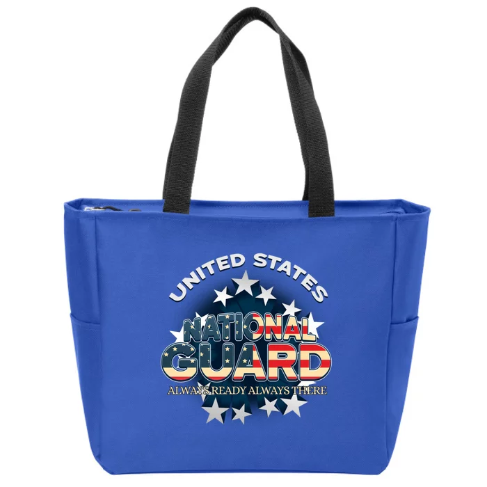 Us National Guard Always Ready Always There Army Gift Zip Tote Bag