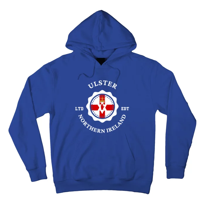 ULSTER Northern Ireland Flag Badge UK Vintage Hoodie