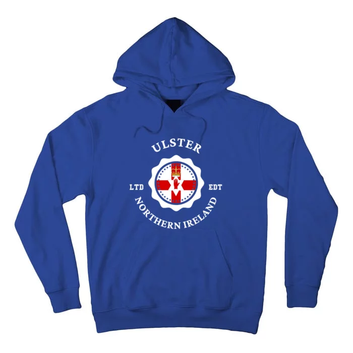 ULSTER Northern Ireland Flag Badge UK Vintage Tall Hoodie