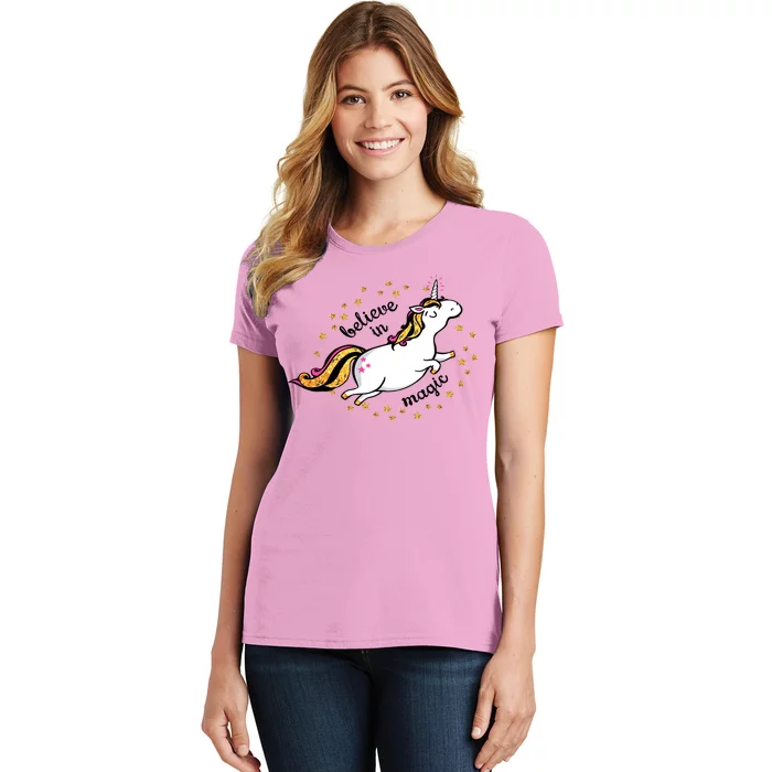 Unicorn Believe In Magic Women's T-Shirt