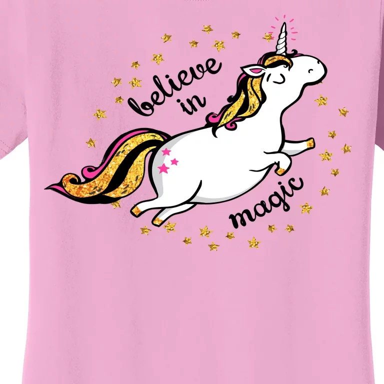 Unicorn Believe In Magic Women's T-Shirt