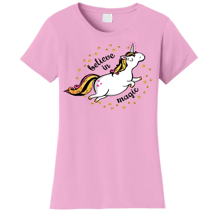 Unicorn Believe In Magic Women's T-Shirt