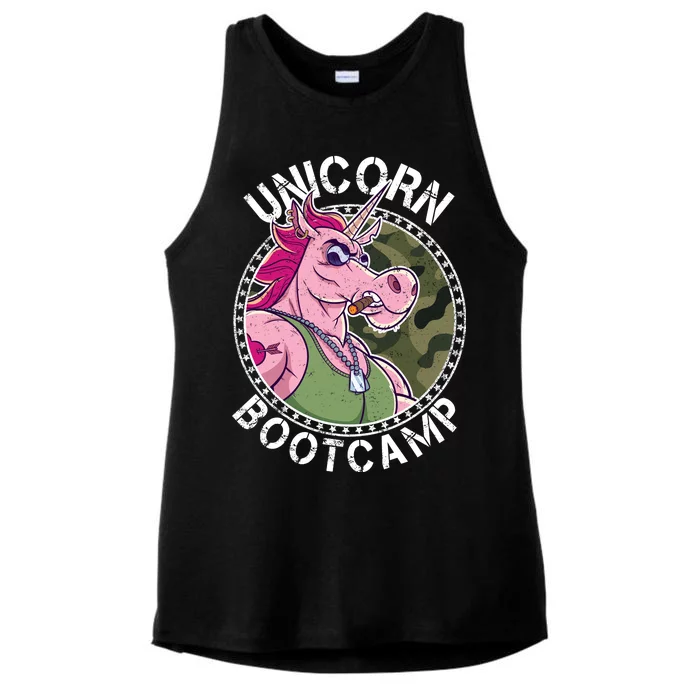 Unicorn Boot Camp Ladies Tri-Blend Wicking Tank