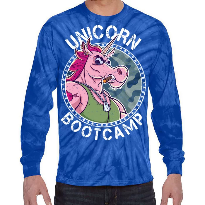 Unicorn Boot Camp Tie-Dye Long Sleeve Shirt