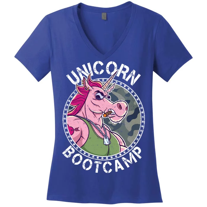 Unicorn Boot Camp Women's V-Neck T-Shirt